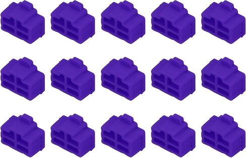 MECCANIXITY 15pcs RJ45 Port Duct Covers Caps Silicone Plugs Protector for Laptop PC Ethernet RJ45 Female Plug, Red in Saudi Arabia