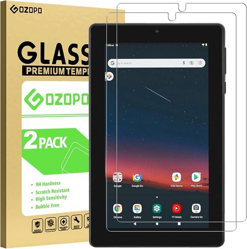 [2 Pack Screen Protector for Onn 7 inch Kids Tablet (2022, 3rd Gen，Model: 100071481),[Scratch Resistant] [Bubble Free] Tempered Glass Screen Film in Kuwait