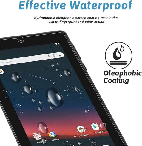 [2 Pack Screen Protector for Onn 7 inch Kids Tablet (2022, 3rd Gen，Model: 100071481),[Scratch Resistant] [Bubble Free] Tempered Glass Screen Film in Kuwait