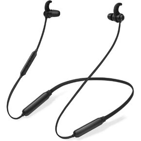 Avantree NB16 Bluetooth Neckband Headphones Earbuds for TV PC, No Delay, 20 Hrs Playtime Wireless Earphones with Mic, Magnetic, Light & Comfortable, Compatible with iPhone Cell Phones, Workout Gym