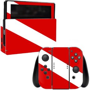 MightySkins Skin Compatible with Nintendo Switch wrap Cover Sticker Skins Scuba Flag