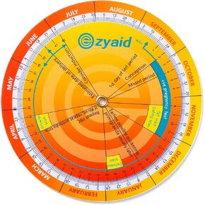 Pregnancy Wheel, Due Date OB-GYN Calculator with CRL, BPD, HC AC and FL Guide, EDC Wheel for Pregnant Women/Healthcare Providers