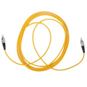 ViaGasaFamido 2Pcs 3 Meter FC/UPC to FC/UPC Single Mode Fiber Optic Patch Cord, Single Mode Optical Fiber Cable, Optical Fiber Patch Cord, Yellow