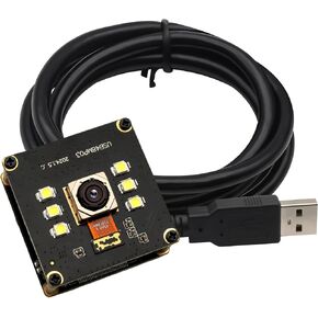 SVPRO 48MP Autofocus USB Camera Module with Light,USB Webcam Board Night Vision Camera for Computer, Industrial Machine Vision Camera 8000x6000 Pixel USB Camera for Linux Anroid Board Jetson Nano
