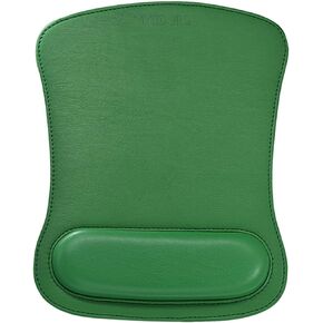 مجموعة مسند المعصم من جلد البولي يوريثان ومسند المعصم والفأرة لأجهزة الكمبيوتر والكمبيوتر المحمول، تصميم مريح من إسفنج الذاكرة وقاعدة مطاطية غير قابلة للانزلاق لسهولة الكتابة (أخضر) in Kuwait