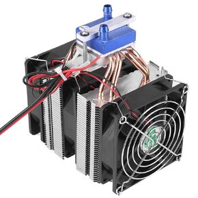 DC 12V Thermoelectric Cooler Peltier System Semiconductor Refrigeration DIY Water Cooling System Cooler Device with Fan for Fish (120W for 30L)
