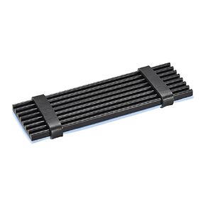 مشعاع ألومنيوم DMiotech 70x22x3 مم لمشتت حرارة القرص الصلب 2280 مع رطب وجاف، أخضر لـ M.2 SSD
