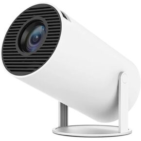 Mini Projector 4K Android 11 Dual Wifi6 200ANSI Allwinner H713 BT5.0 1280*720P Cinema 180°Rotatable Outdoor Projector for Phone/TV Stick/Laptop
