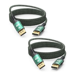FEMORO DisplayPort Cable 2.1 6FT, Display Port Cables 16K@60Hz 8K@120Hz 4K@240Hz, DP to DP Cord 80Gbps Support HDR10 HDCP DSC 1.2a Compatible FreeSync G-Sync Video Gaming Monitor Graphics Card