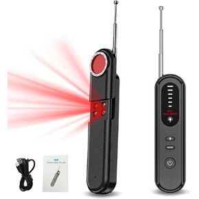 2024 Portable Hidden Camera Detector - Efficient, Easy-to-Use Spy Counterespionage camera Finder for Travel and Privacy Protection camera detector bug, and hidden camera detector