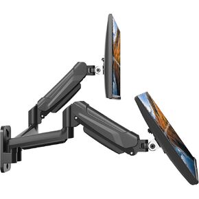 BONTEC Monitor Wall Mount Bracket for 13-32 Inch Screens, Fully Adjustable Gas Spring Monitor Arm, Height Adjustable, Tilt Swivel & Rotate, Holds up to 19.8 lbs, VESA 75x75, 100x100 mm