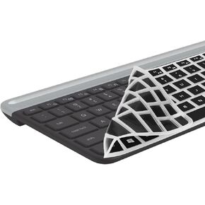 kwmobile Keyboard Cover Compatible with Logitech MK470 / K580 - Keyboard Cover US English QWERTY - Black