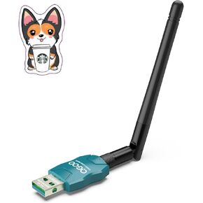 Class 1 Long Range USB Bluetooth Adapter for PC 5.3 - cyan