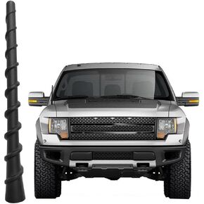 Short Antenna for Ford F150 (2009-2023), Ford F-150 2023 2022 2021 2020 2009-2019, 7 Inch Spiral Flexible Car FM AM Ford F150 Antenna Replacement Accessories