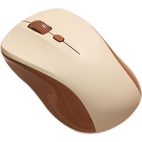 Wireless Mouse -The Computer Mice with 2.4 GHz or Bluetooth Receiver,for Computer/PC/Laptop/Notebook (Brown)