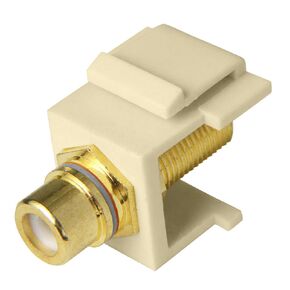 Skywalker Keystone F Female to RCA Female Insert with White Band (Ivory)