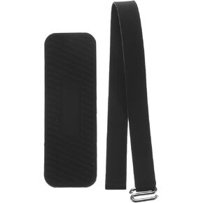 MECCANIXITY Phone Grip Strap Portable Wrist Strap Silicone Elastic Cord with Handle for Phone Case Black 1Pcs