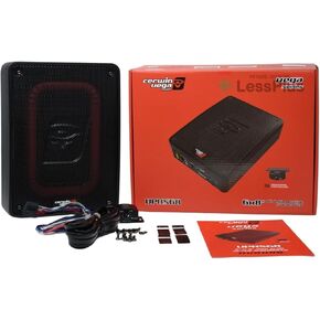 Cerwin-Vega Vega Series 100W RMS 2 Ohm 6"x8" Car Subwoofer with Integrated Amplifier - Compact Powered Spare Tire Subwoofer for Superior Car Audio Experience, Includes Remote Bass Knob VPAS68