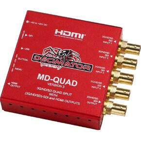 Decimator MD-QUAD (3G/HD/SD) SDI Quad Split with (3G/HD/SD)-SDI and HDMI Outputs
