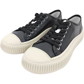 NIWOZI Women's Genuine Leather Classic Low Top Lace up Fashion Sneakers