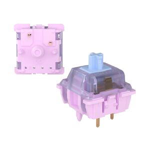 GATERON Unicorn Keyboard Switches, Linear RGB LED 5 Pin Factory Pre-lubed 50gf Key Switches for MX Mechanical Keyboard(105PCS)