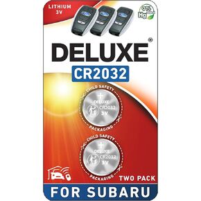 Key Fob Replacement Battery for Subaru (Outback Forester Crosstrek Ascent Impreza Legacy WRX BRZ) Smart Remote (Pack of 2) (Check Fitment Guide)
