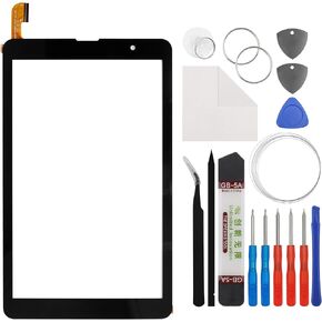 Touch Screen Panel Digitizer (Without LCD Display) Compatible with Vortex Tab 8 4G MJK-PG080-1637-V1 8 inch with Tools