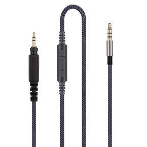 Audio Cable Replacement with in-Line Mic and Remote Volume Control - Compatible with SHURE SRH840 SRH940 SRH440 SRH750DJ Headphones and Samsung Galaxy Android