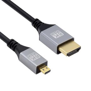 cablecc High Speed Ultra Thin HDTV HDMI 2.1 Cable Male to Male 8K 4K Hyper Super Flexible Slim Cord Type-A for Computer HDTV 1M