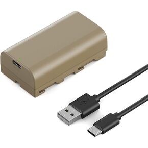 K&F Concept 3500mAh NP-F550 Battery for Sony NP-F550 F570 F750 F770 F950 F960 F970, with USB-C Fast Charging, Replacement Camera Battery for Camcorders, Monitors, LED Video Lights