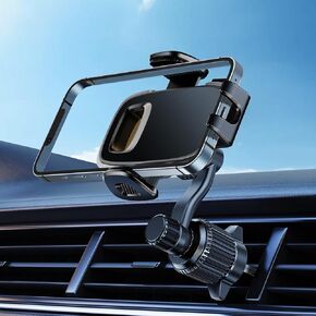 360 Rotatable Car Air Vent Phone Mount [No Blocking] Universal Car Phone Clip Holder, Hands Free Cell Phone Mount for Your Car, Fit for iPhone 15 Pro Max Plus 14 13 12 Samsung Google All Phones