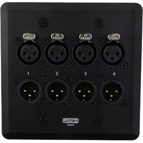 WallCAT 8 - Analog, AES3, DMX and intercom 4 Channel Wall Plate NO Solder Required