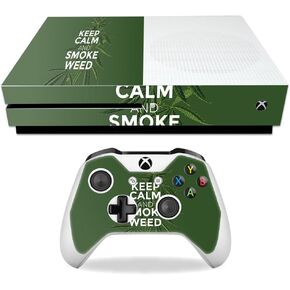 MightySkins Skin Compatible with Microsoft Xbox One S - Smoke Weed | Protective, Durable, and Unique Vinyl Decal wrap Cover | Easy to Apply, Remove, and Change Styles | Made in The USA