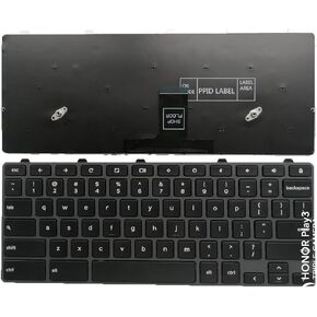 Laptop Replacement US Layout Keyboard for Dell Chromebook 11 3100 3400 3110 5190 0H06WJ 00D2DT 0D2DT (Not for Chromebook 3100/5190 2-in-1)