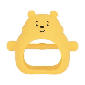 Bumkins Disney Baby Silicone Undroppable Teething Mitt, Freezer Toy Teether Keys, Soft Flexible Platinum Silicone Pacifier to Chew, Cool Teether Gum Relief, Essential Babies 3 Months, Winnie The Pooh