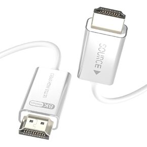 10K 8K Fiber Optic HDMI Cable 6.6ft, HDMI 2.1 Cable Super Flexible 48Gbps, 8K60Hz & 4K120Hz, Support eARC, Dolby, HDCP 2.2&2.3, Compatible with Blu-ray Roku LG PS5 PS4 Xbox RTX