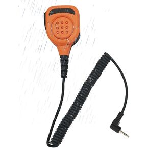 2.5mm Ptt Speaker Mic Shoulder Lapel Microphone for Motorola Talkabout Walkie Talkie mh230r fr60 mr350r t470 t380 t100 t200tp t260tp t2xx t460 t600 h2o t605 t7100 t472 t800 t6530 (Orange)