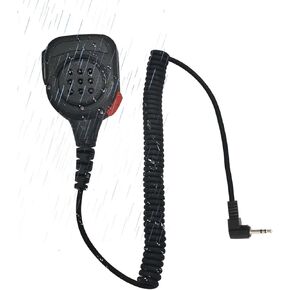 2.5mm Ptt Speaker Mic Shoulder Lapel Microphone for Motorola Talkabout Walkie Talkie mh230r fr60 mr350r t470 t380 t100 t200tp t260tp t2xx t460 t600 h2o t605 t7100 t472 t800 t6530 (Orange)