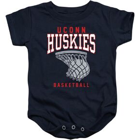LOGOVISION University of Connecticut Official Basketball Hoop Unisex Infant Snap Suit for Baby