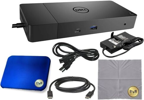 Dell WD19DCS Docking Station 240W Power Adapter Future/Office Ready Package with Dell WD19DCS Universal Dock + 240W Power Adapter + DisplayPort Cable + Microfiber Cleaning Cloth + Mouse Pad (Renewed) in Saudi Arabia