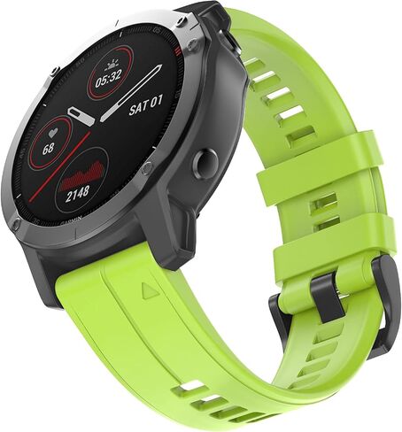 ISABAKE Bands Compatible with Fenix 7/Fenix 5/Fenix 5 Plus/Fenix 6/Fenix 6 Pro/Forerunner 935/Forerunner 945/Approach S60/Quatix 5, 22mm Soft Silicone Replacement Wristband Band in Saudi Arabia