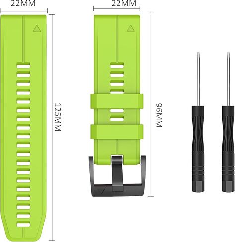 ISABAKE Bands Compatible with Fenix 7/Fenix 5/Fenix 5 Plus/Fenix 6/Fenix 6 Pro/Forerunner 935/Forerunner 945/Approach S60/Quatix 5, 22mm Soft Silicone Replacement Wristband Band in Saudi Arabia
