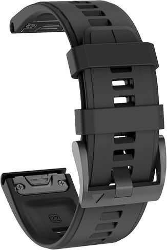 أربطة ISABAKE متوافقة مع Fenix ​​7/Fenix ​​5/Fenix ​​5 Plus/Fenix ​​6/Fenix ​​6 Pro/Forerunner 935/Forerunner 945/Approach S60/Quatix 5، سوار معصم بديل من السيليكون الناعم 22 مم in Kuwait