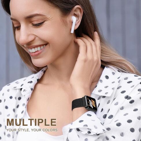 2 Pack Stretchy Nylon Compatible with Samsung Galaxy Fit 3 Band for Women Men, Elastic Adjustable Soft Sport Strap Wristband for Galaxy Fit 3 Band SM-R390 in Kuwait