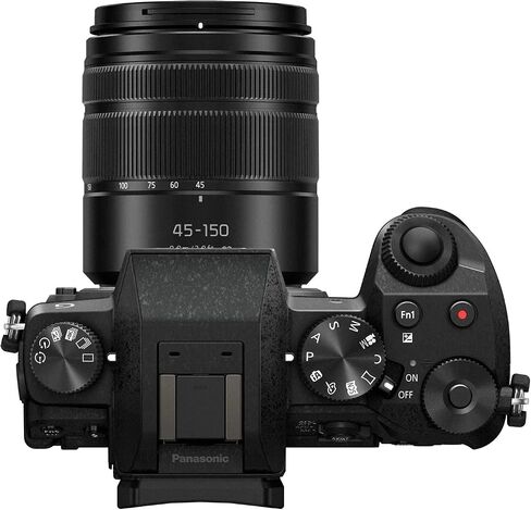 كاميرا باناسونيك لوميكس G7 4K رقمية بدون مرآة مع عدسات G Vario مقاس 14-42 مم و45-150 مم مع حقيبة ظهر احترافية + ملحقات متقدمة وحزمة سفر | DMC-G7WK | (الولايات المتحدة الأمريكية الأسود) in Kuwait