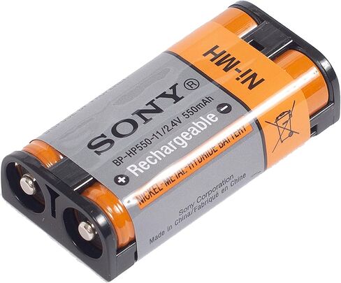 بطارية سوني الأصلية القابلة لإعادة الشحن BP-HP550-11 لسوني MDR-RF970RK، RF970R، RF925RK، RF925R، RF912RK، RF4000K، IF245RK، RF860RK، RF855RK، RF850RK، RF840RK، RF811RK، RF810RK سماعات الرأس in Saudi Arabia