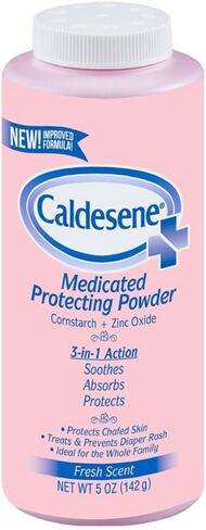 Caldesene Medicated Protecting Powder with Zinc Oxide & Cornstarch-Talc Free, 5 Ounce (12 Pack) in Saudi Arabia