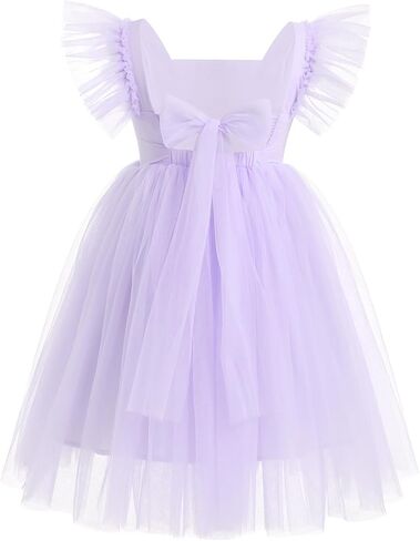 Toddler Girls Birthday Party Sundress Fancy Floral Embroidery Backless Princess Tulle Tutu Wedding Pageant Dress in Saudi Arabia
