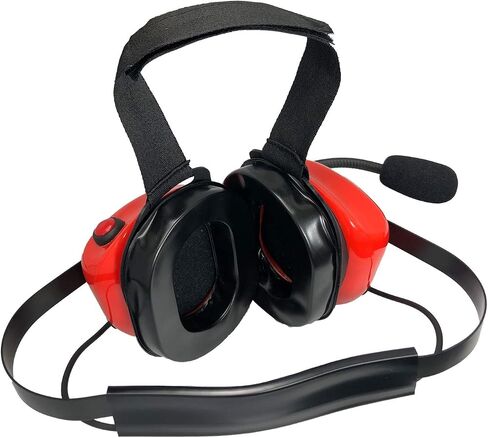 Noise Cancelling Two-Way Radio Over Ear Raceway Yellow Headset for Motorola CT150, CT250, CT450, CT450LS includes 5 pin PTT coil cable in Saudi Arabia