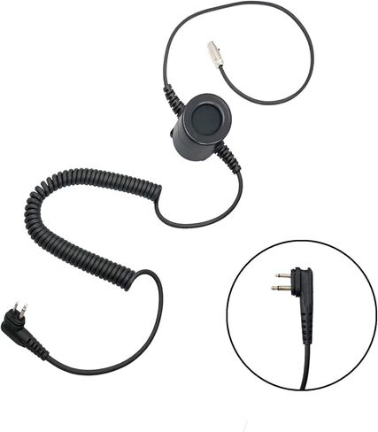 Noise Cancelling Two-Way Radio Over Ear Raceway Yellow Headset for Motorola CT150, CT250, CT450, CT450LS includes 5 pin PTT coil cable in Saudi Arabia